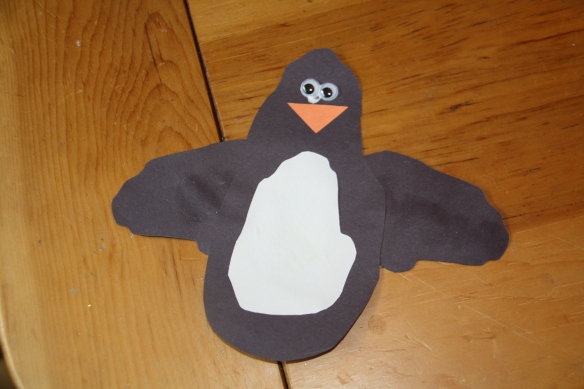 Hand Print Penguin Craft